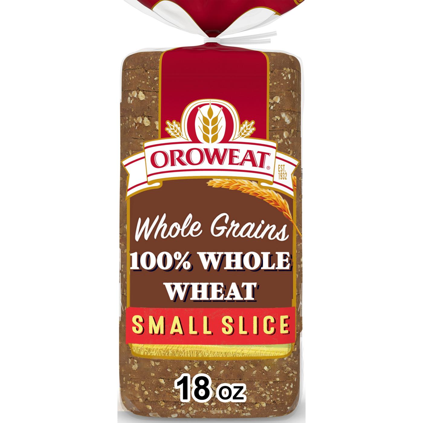 OROWEAT Small Slice Whole Wheat Bread; image 1 of 3