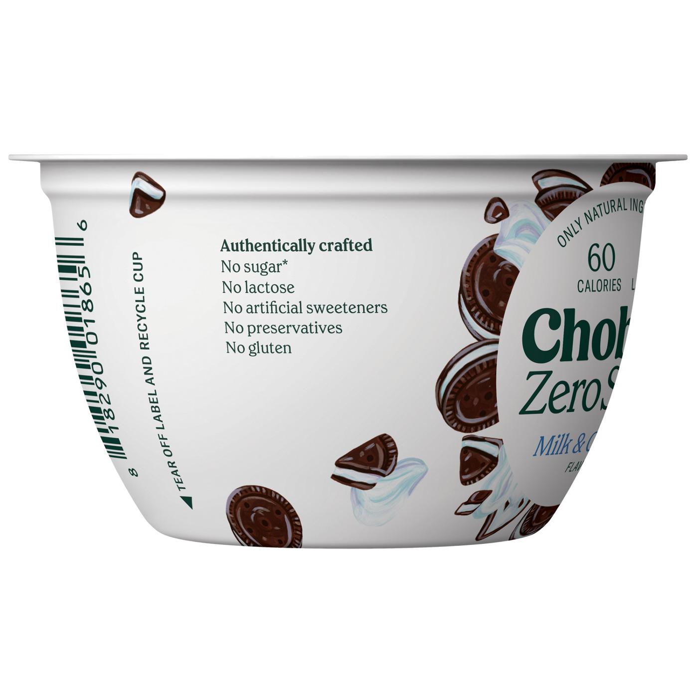 Chobani Zero Non-Fat Sugar Milk & Cookies Yogurt; image 3 of 6