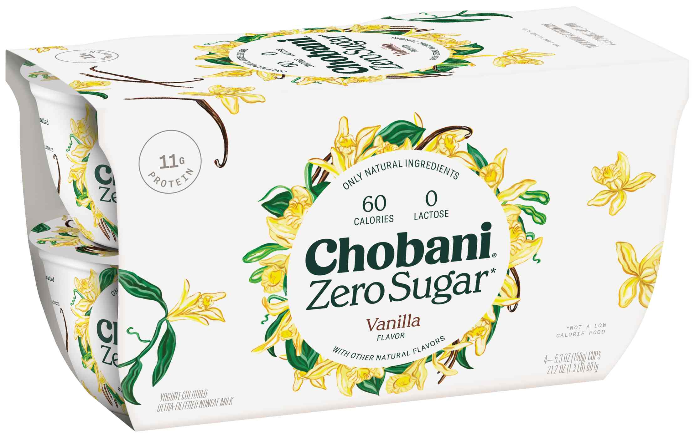 Chobani Zero Sugar Non-Fat Vanilla Yogurt; image 4 of 6