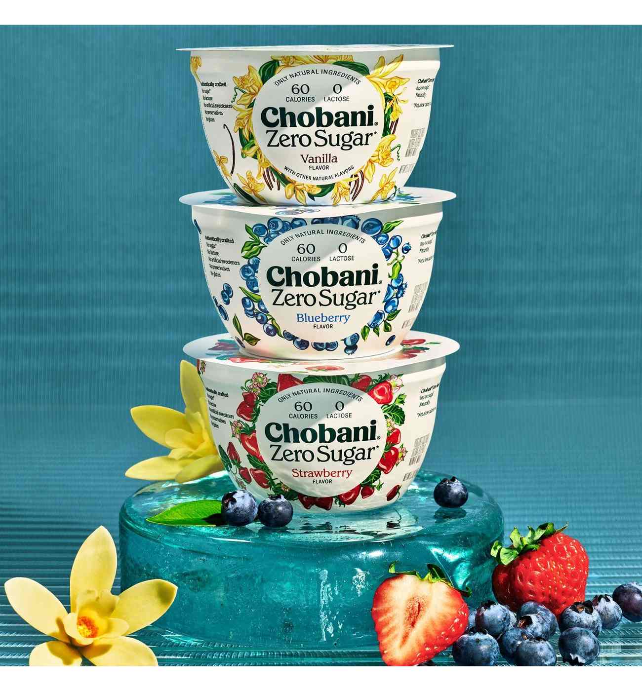 Chobani Zero Sugar Non-Fat Vanilla Greek Yogurt; image 4 of 5