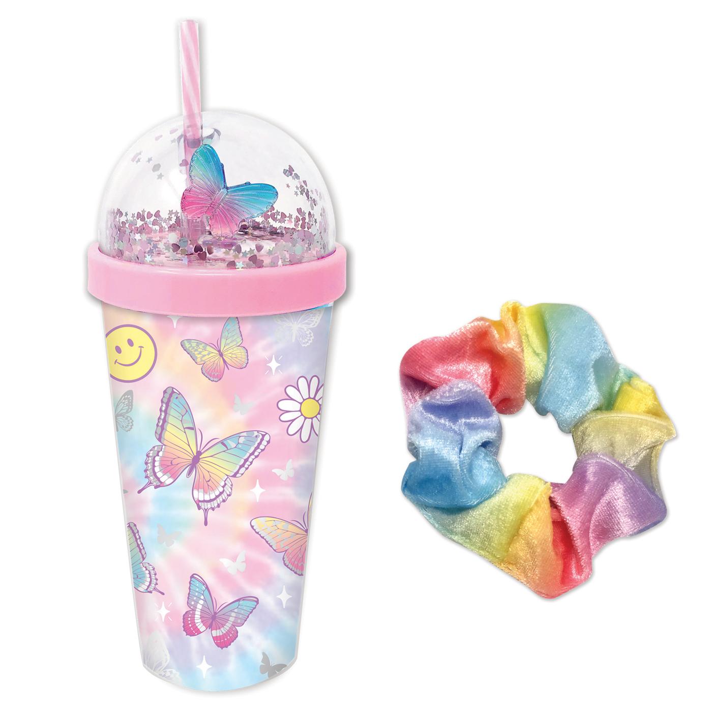 Smily Drink Pouches & Butterfly Straws 16ct