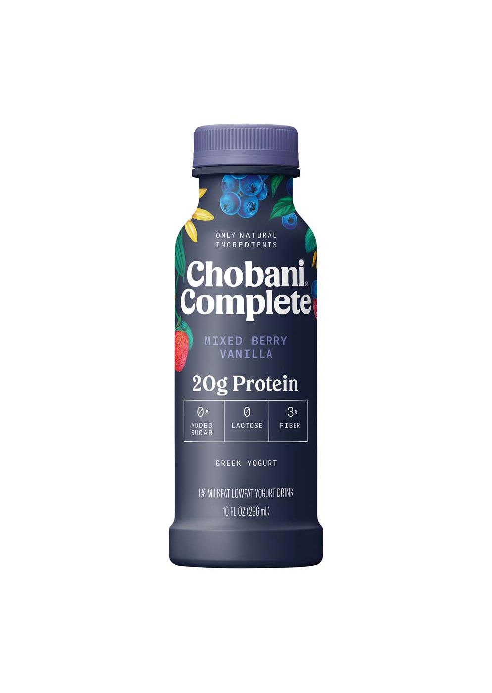 Chobani Complete Mixed Berry Vanilla Greek Yogurt Shake; image 1 of 6