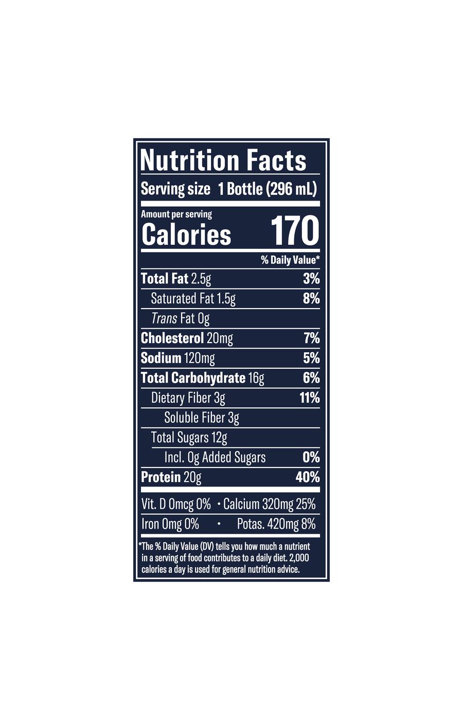 Chobani 20G Protein Zero Sugar Added Yogurt Drink - Mixed Berry Vanilla; image 5 of 5