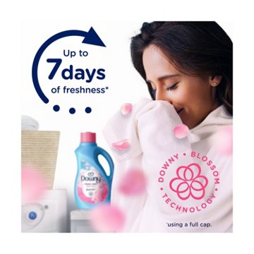 Downy 2 in 1 Fresh & Soft Liquid Fabric Softener, 190 Loads - April Fresh, 140 oz