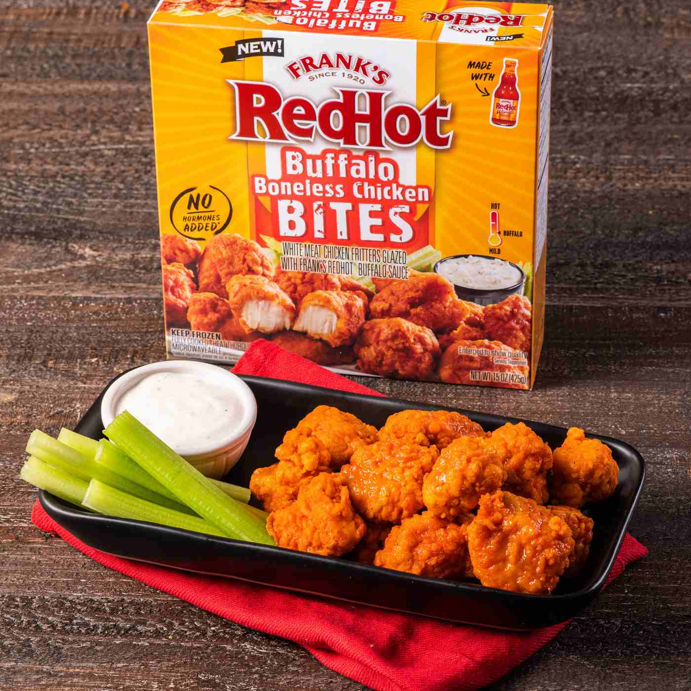 Frank's RedHot Buffalo Boneless Chicken Bites; image 6 of 9