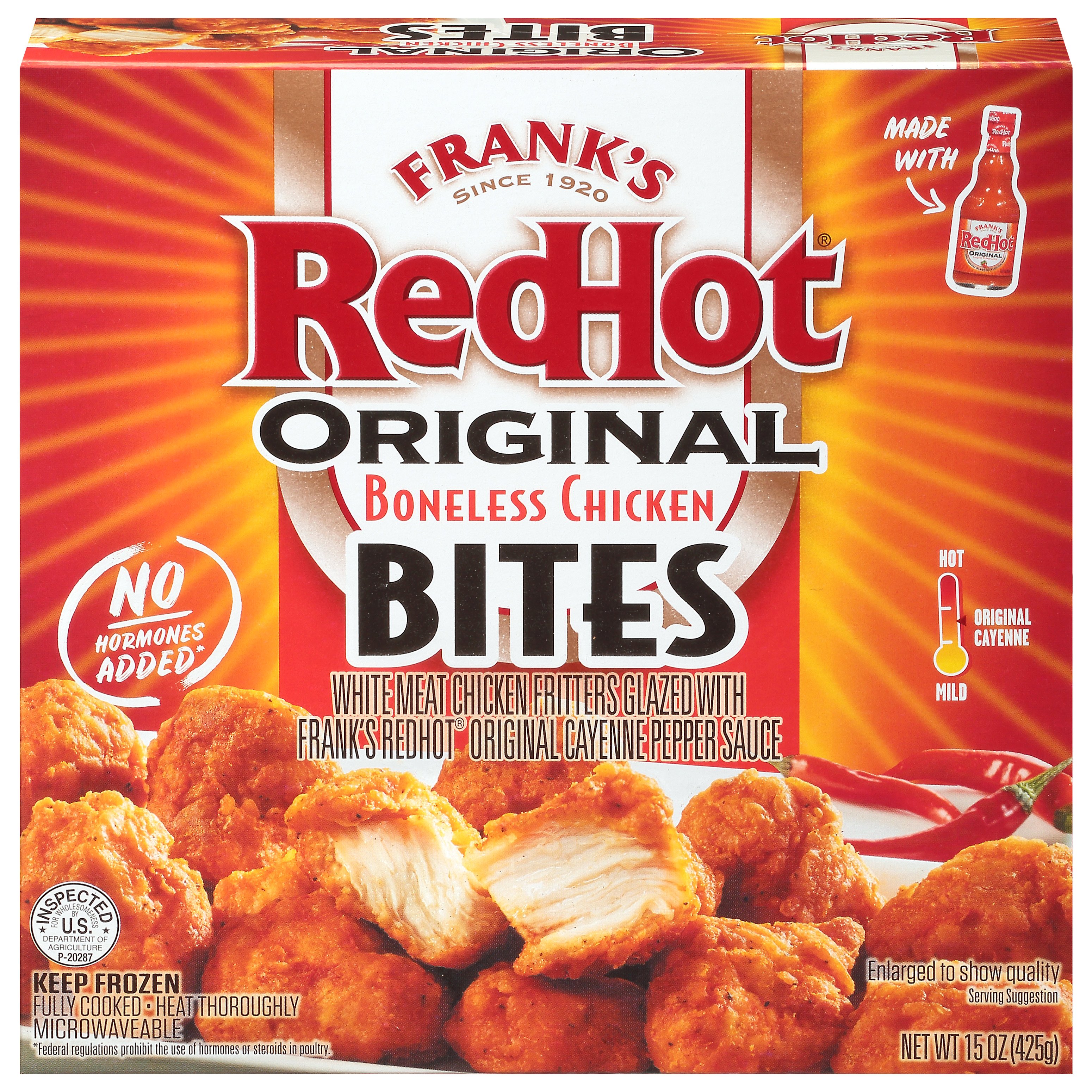 Frank's RedHot Original Boneless Chicken Bites Shop Appetizers at H-E-B
