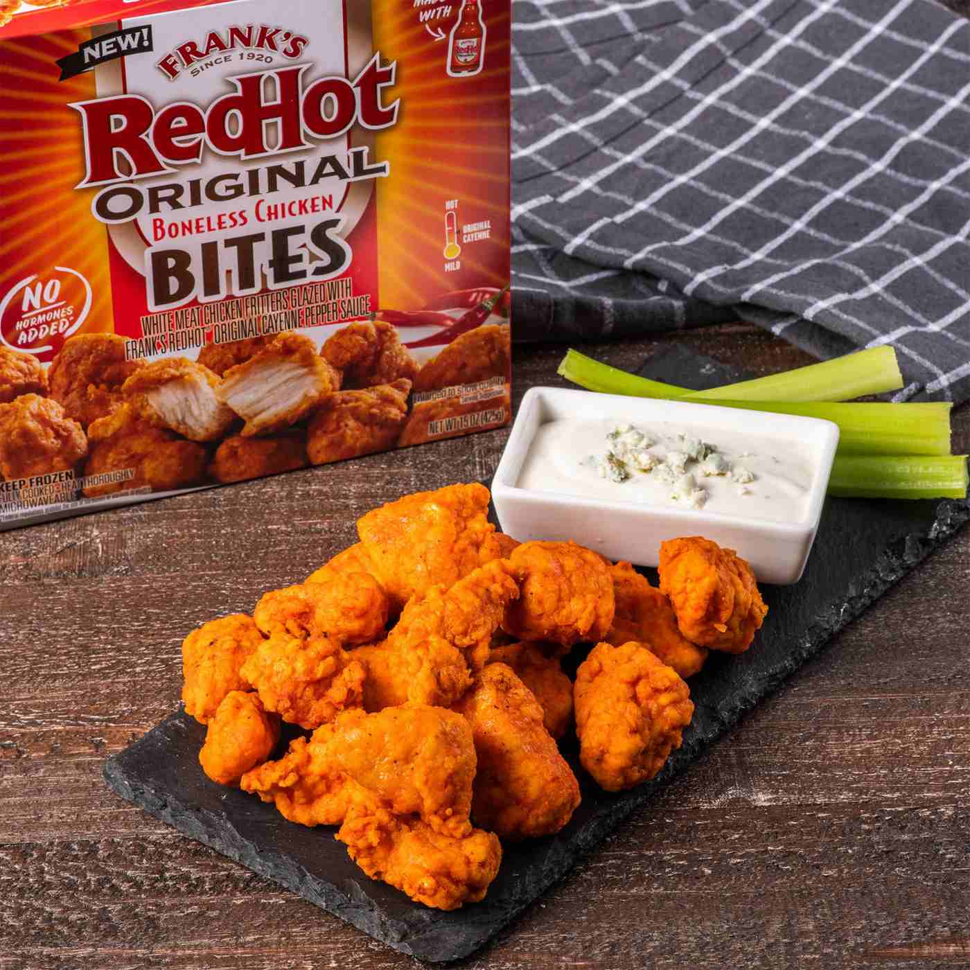 Frank's RedHot Original Boneless Chicken Bites; image 3 of 9