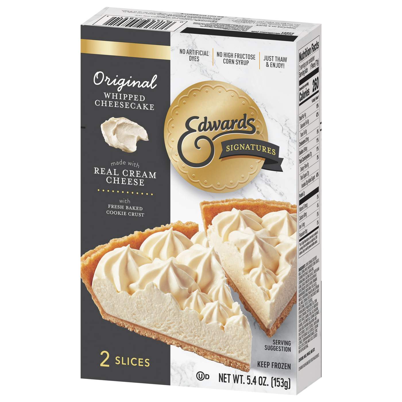 Edwards Singles Desserts Frozen Original Whipped Cheesecake Slices; image 8 of 10