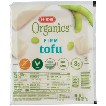 H-E-B Organics Firm Tofu, 14 oz