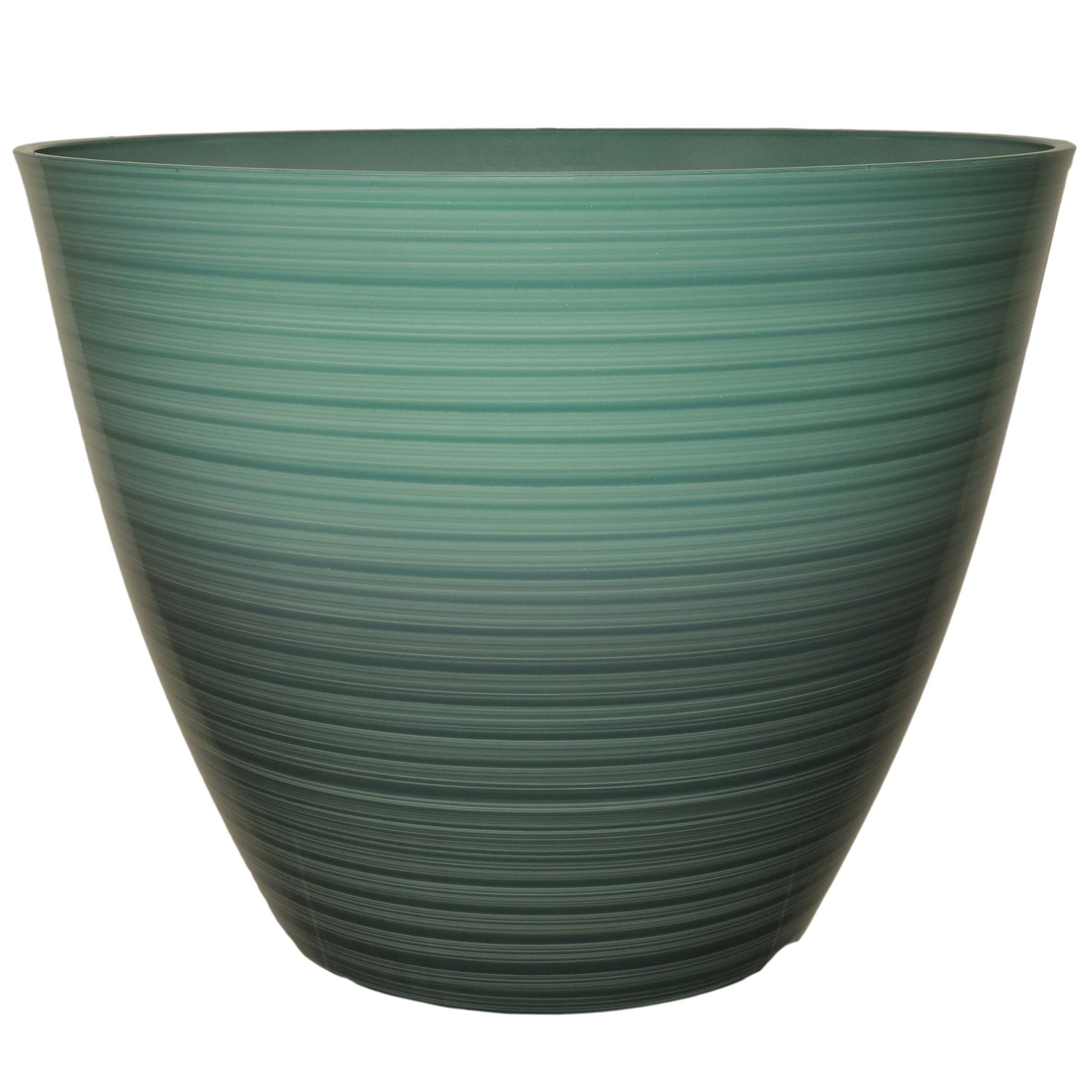 Marshall Pottery Deroma Aegean Seawave Resin Planter In Light Gray ...