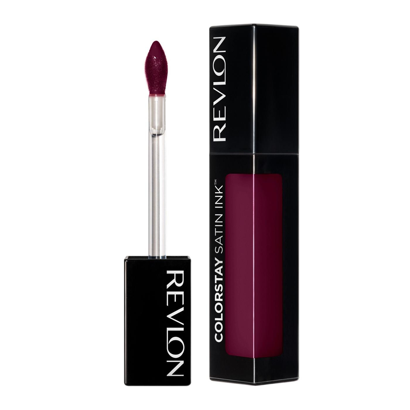 Revlon ColorStay Satin Ink Crown Jewels Liquid Lipstick, Reigning Red; image 4 of 7