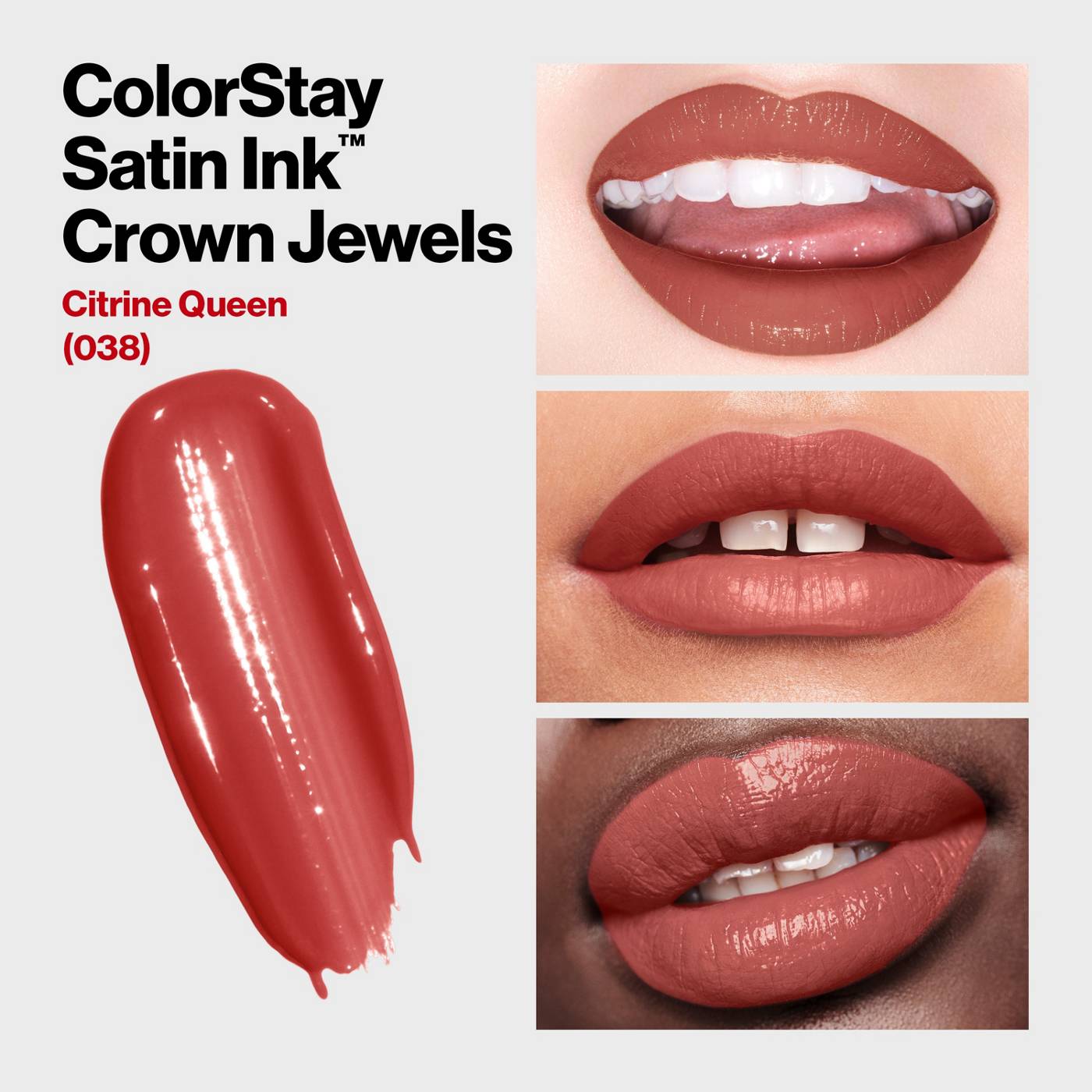 Revlon ColorStay Satin Ink Crown Jewels Liquid Lipstick, Citrine Queen; image 4 of 7