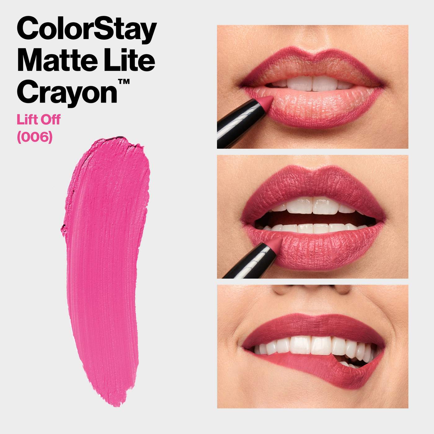 Revlon ColorStay Matte Lite Crayon Lipstick - Lift Off; image 4 of 7