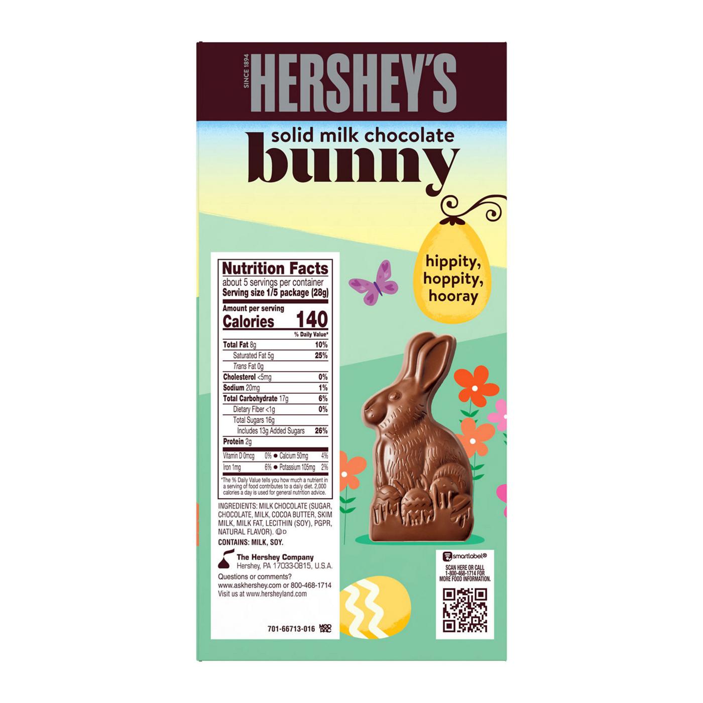 Hershey's Solid Milk Chocolate Easter Bunny Candy; image 5 of 8