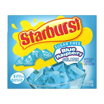 Starburst Gelatin - Sugar Free Blue Raspberry, 0.65 oz