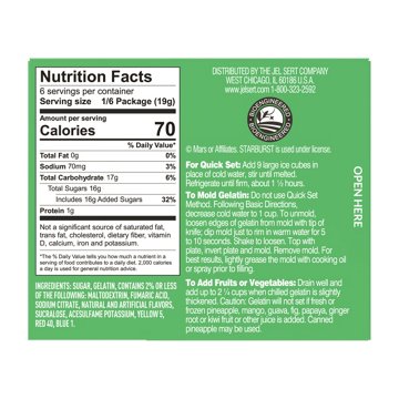 Starburst Gelatin - Watermelon, 3.94 oz