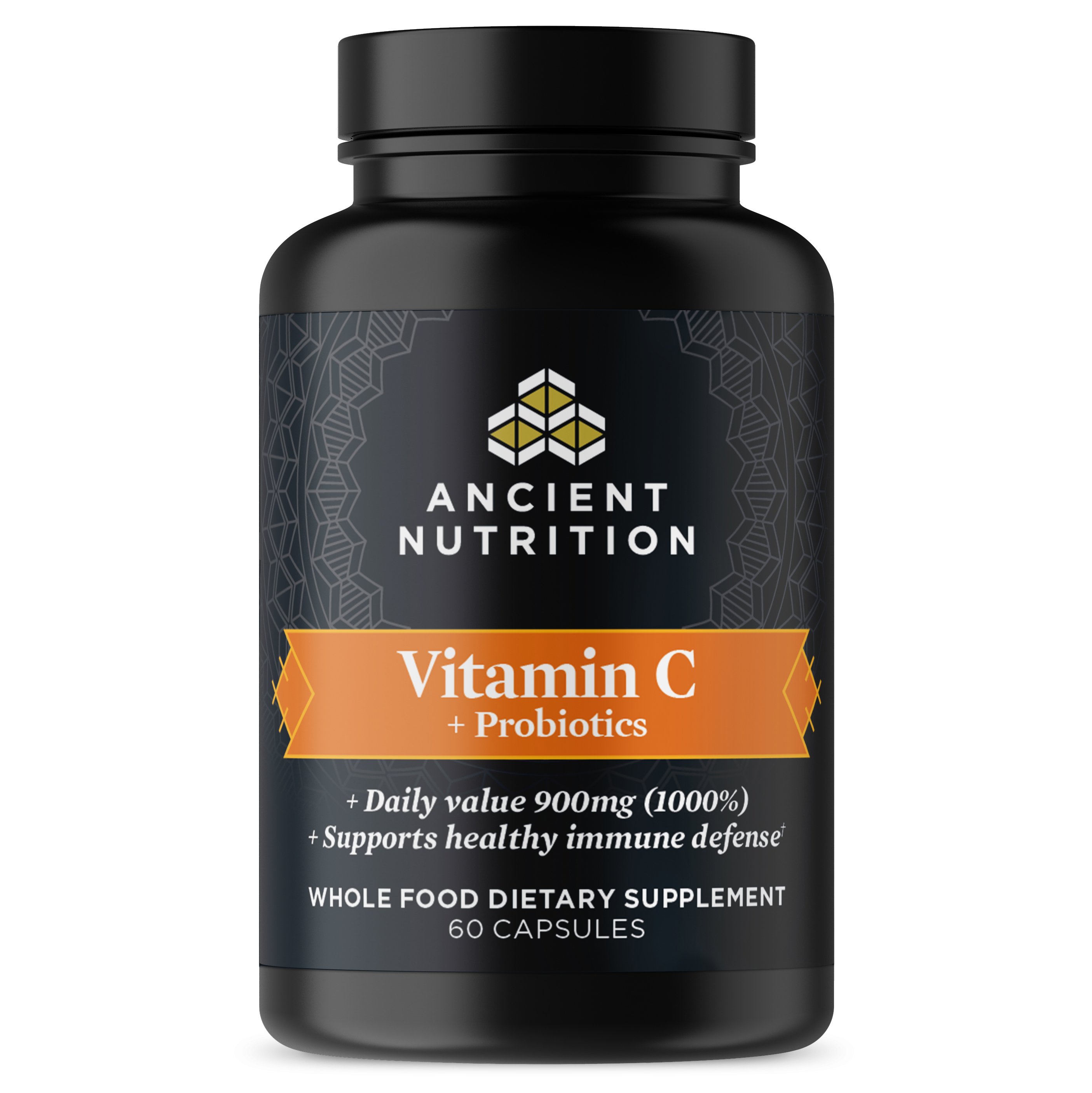 Ancient Nutrition Vitamin C + Probiotics Capsules, 60 ct