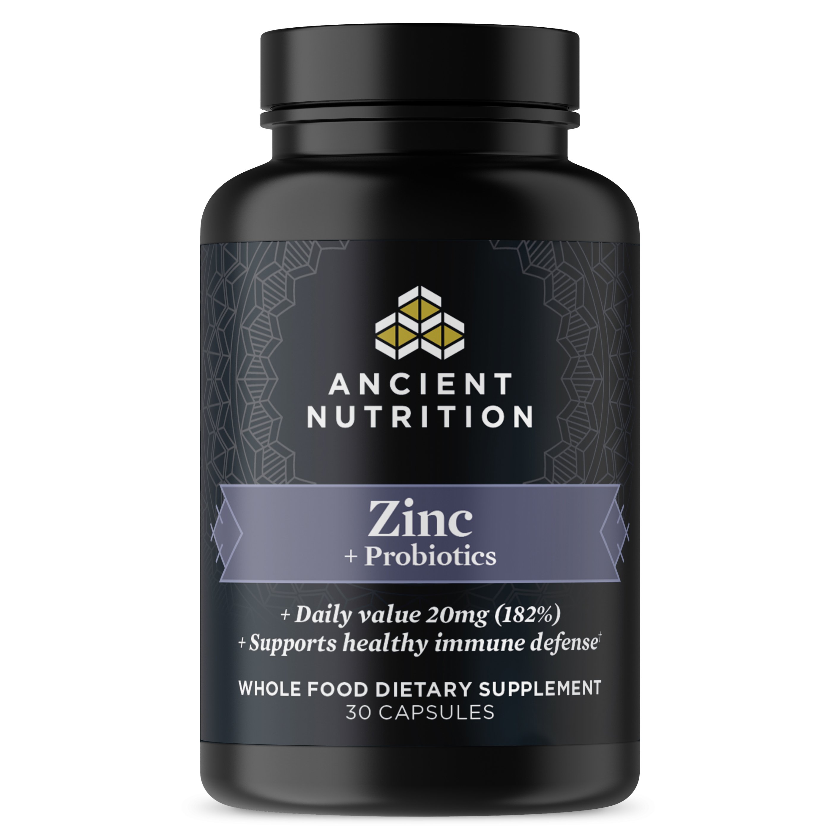 Ancient Nutrition Zinc + Probiotics Capsules, 30 ct
