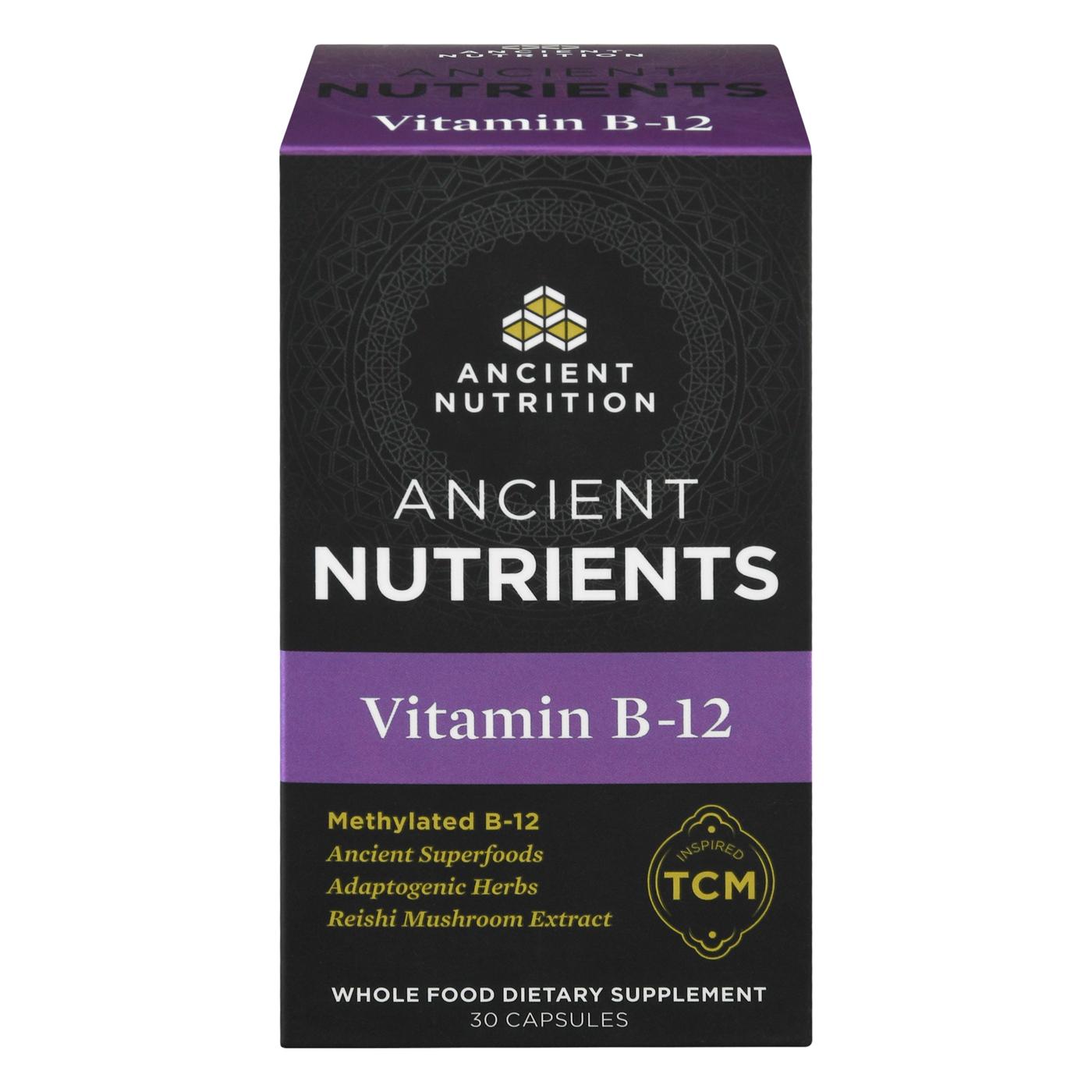 Ancient Nutrition Vitamin B-12 Capsules; image 1 of 2