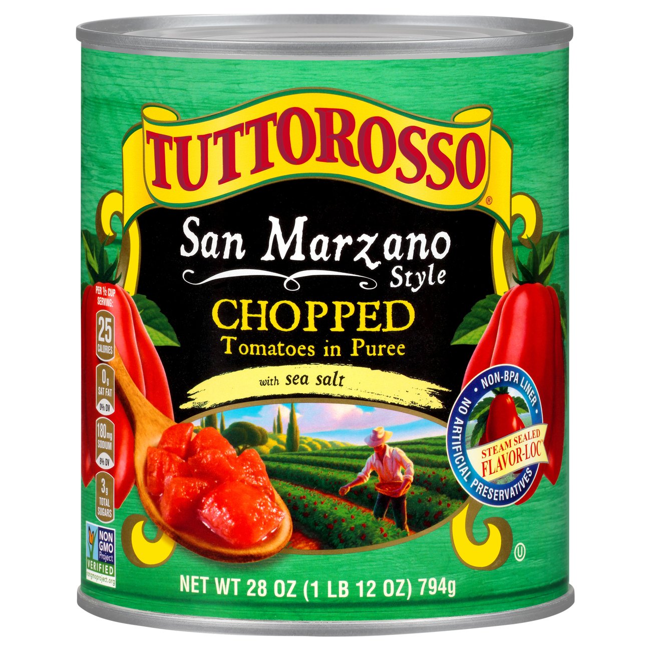 Tuttorosso Chopped Tomatoes with Sea Salt Shop Tomatoes at HEB