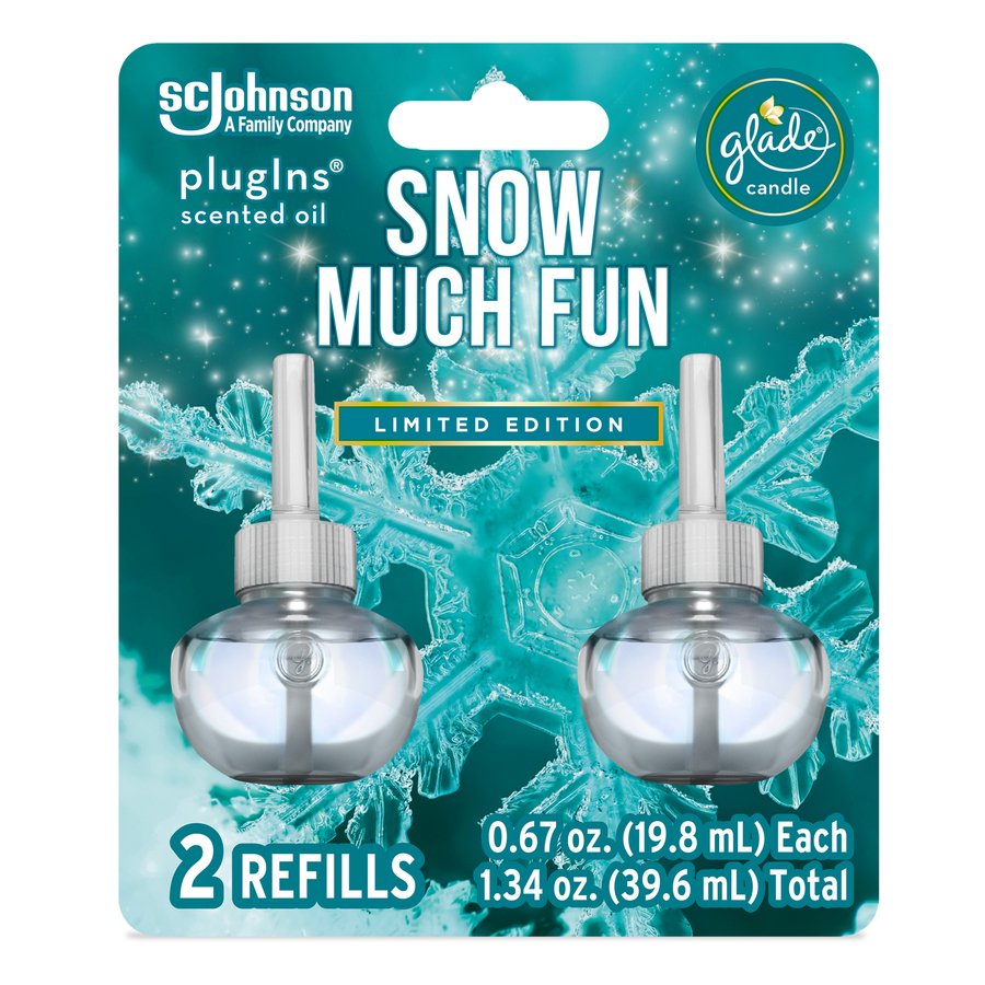 Glade PlugIns Scented Oil Air Freshener Refills Snow Much Fun Shop