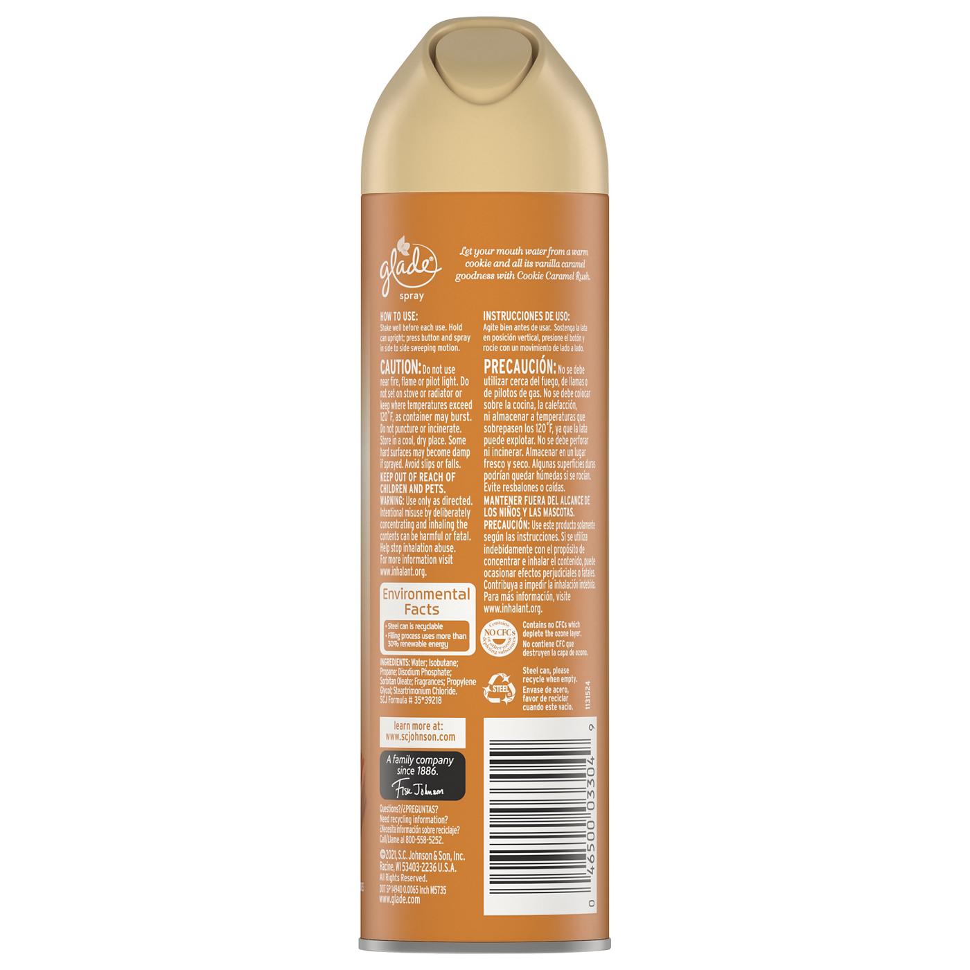 Glade Air Freshener Room Spray Cookie Caramel Rush Shop Air fresheners at HEB