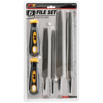 Performance Tool Carbon Steel File Set, 6 pc