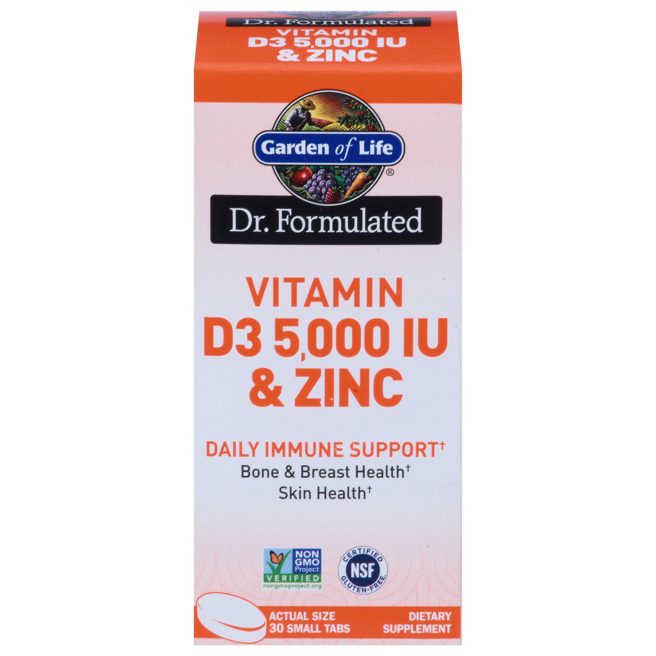 Garden Of Life Dr. Formulated Vitamin D3 5000 IU & Zinc Mini Tabs