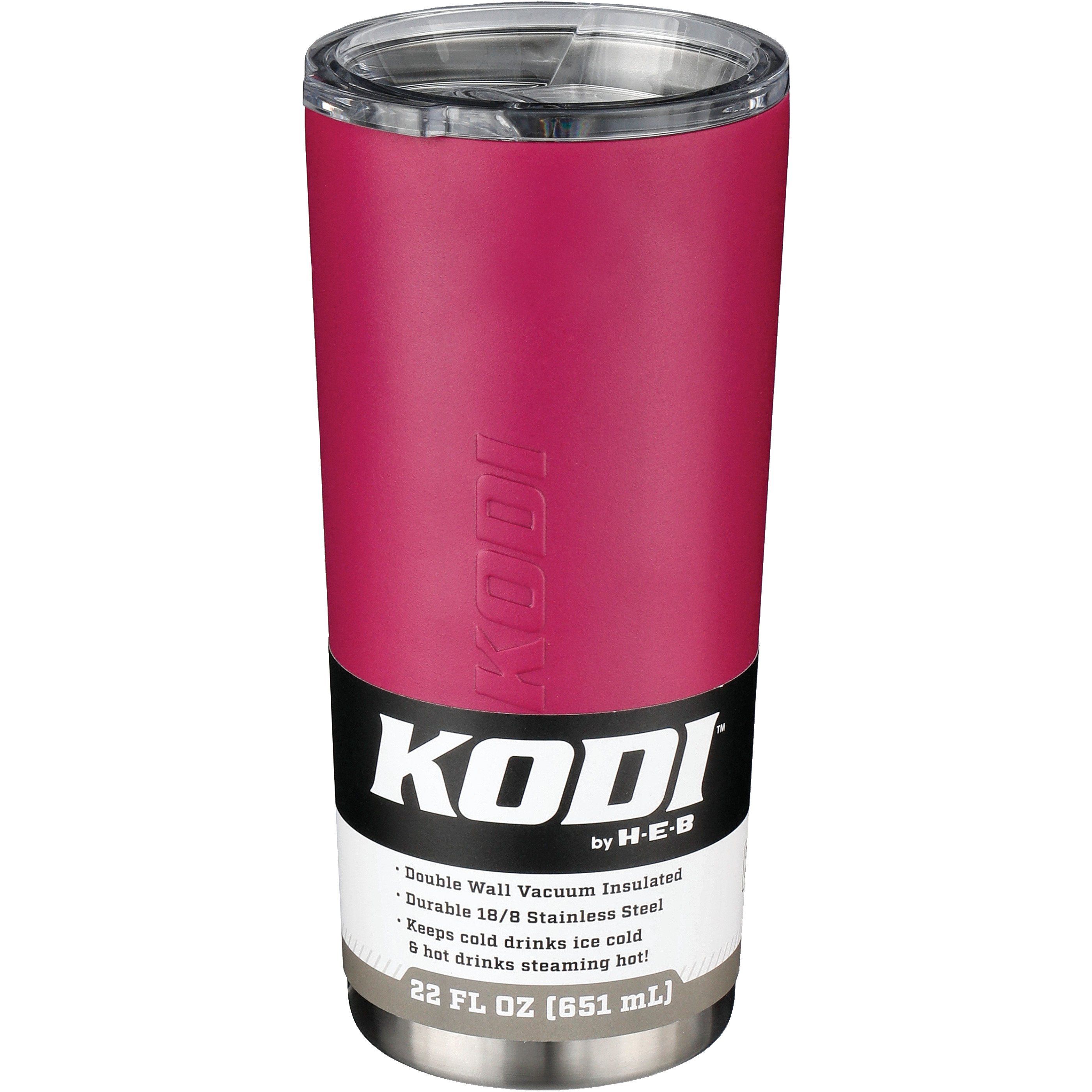 KODI By H-E-B Stainless Steel Insulated Tumbler - Berry Pink - Shop ...