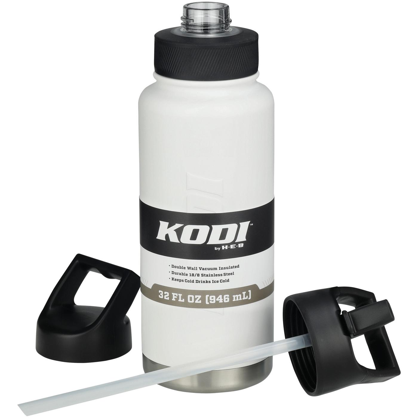 KODI by H-E-B Stainless Steel Water Bottle - Matte White; image 2 of 4