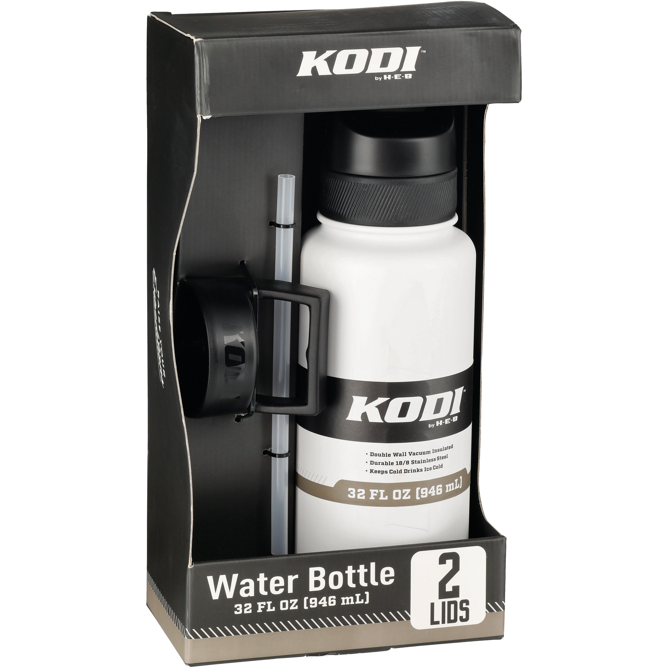 KODI by H-E-B Stainless Steel Water Bottle - Matte White - Shop