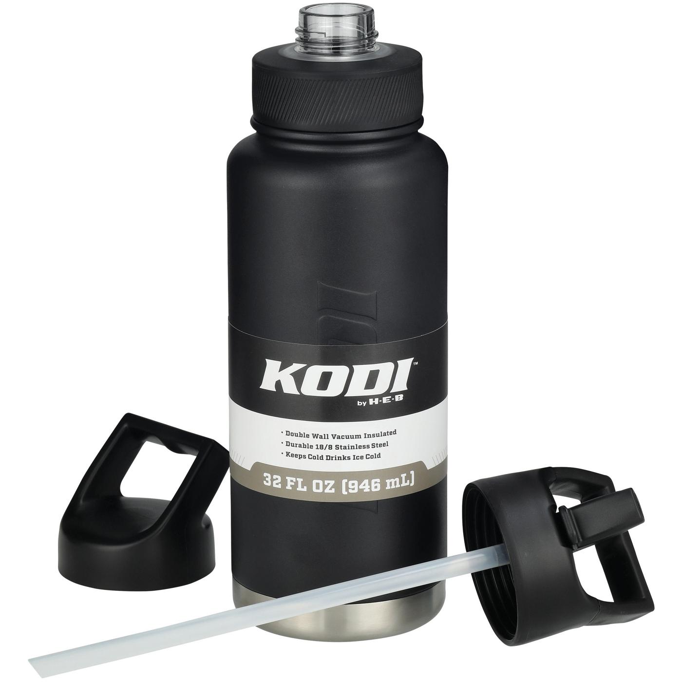 KODI by H-E-B Stainless Steel Water Bottle - Matte Black - Shop Travel &  To-Go at H-E-B