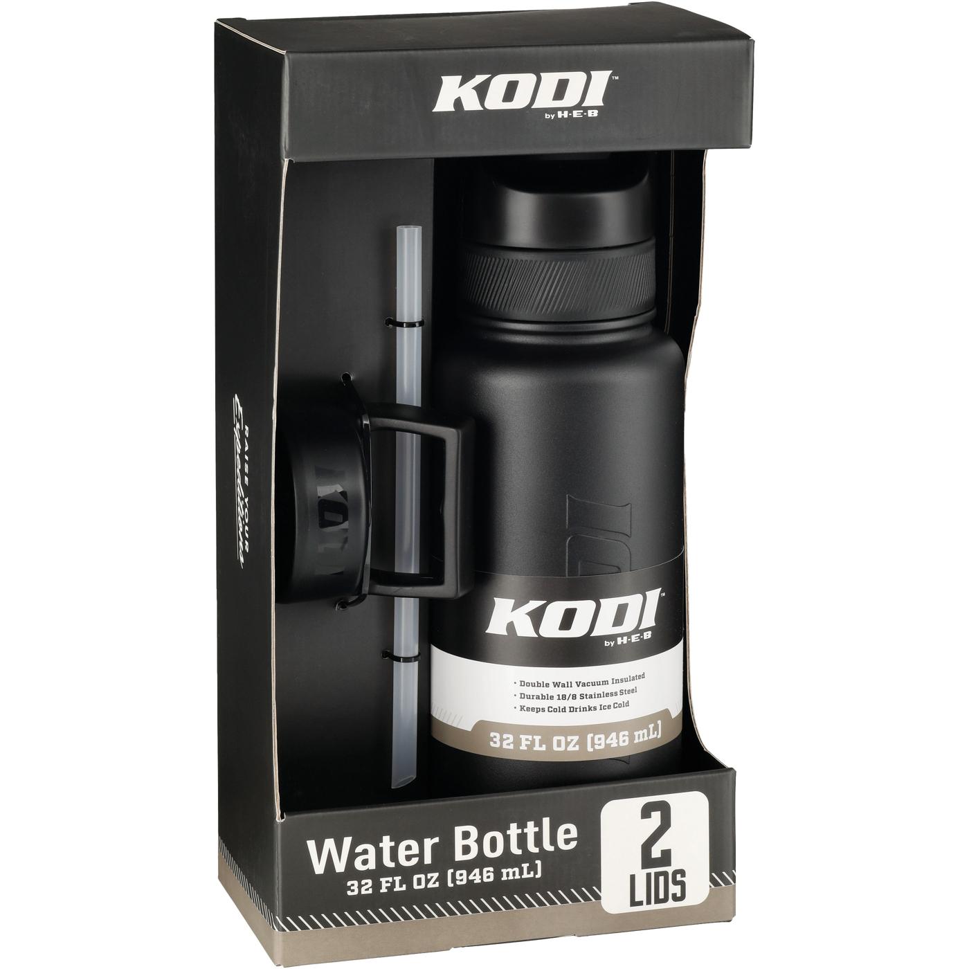 KODI by H-E-B Stainless Steel Water Bottle - Matte Black; image 3 of 4