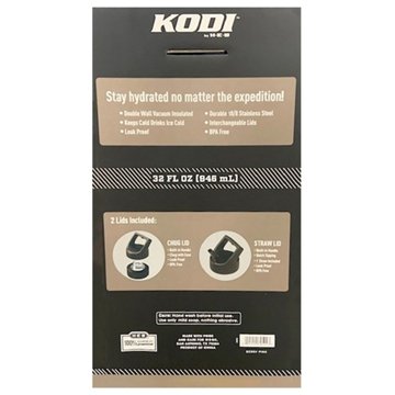 KODI by H-E-B Stainless Steel Water Bottle - Matte Black, 32 oz