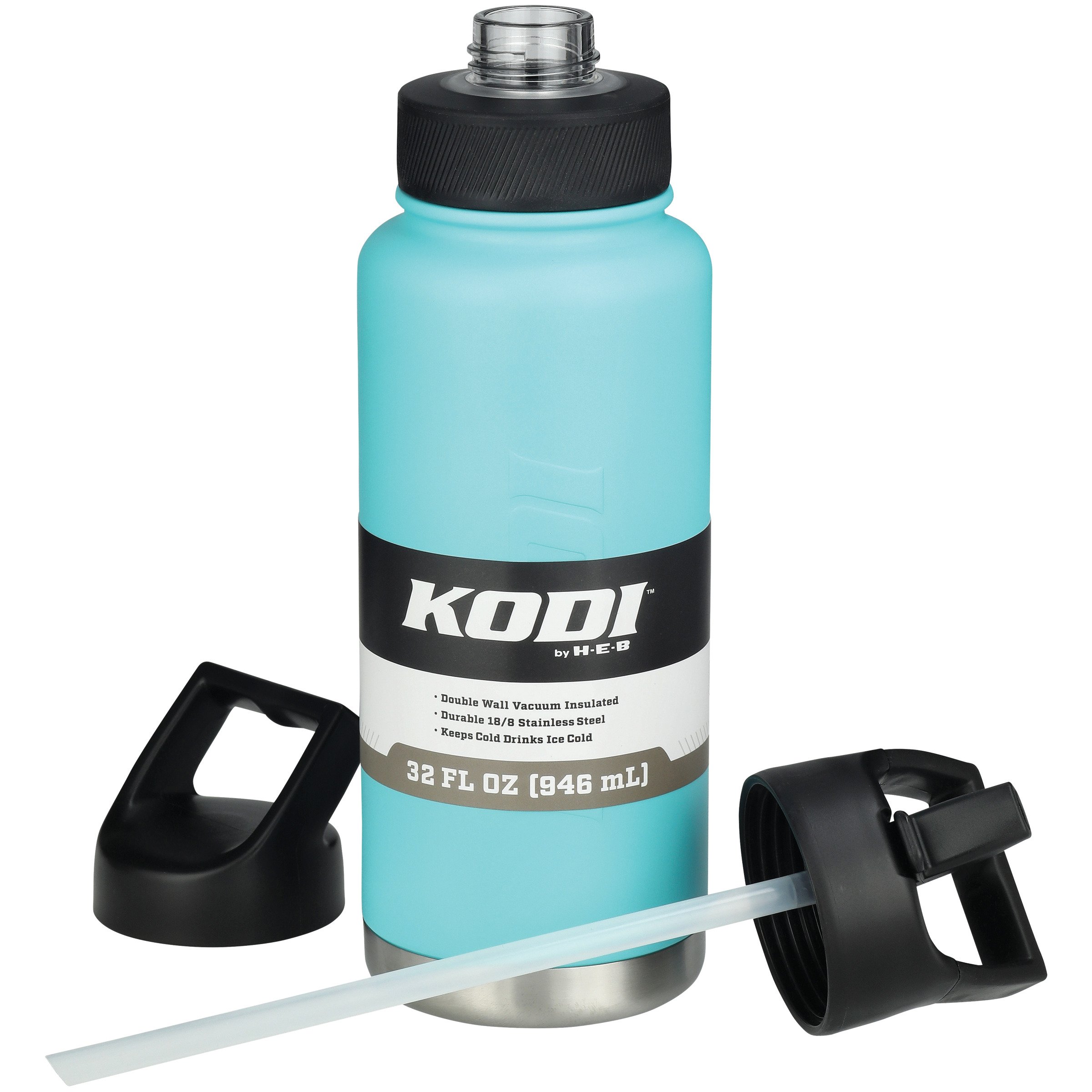 KODI by H-E-B Stainless Steel Water Bottle - Matte Black - Shop Travel &  To-Go at H-E-B