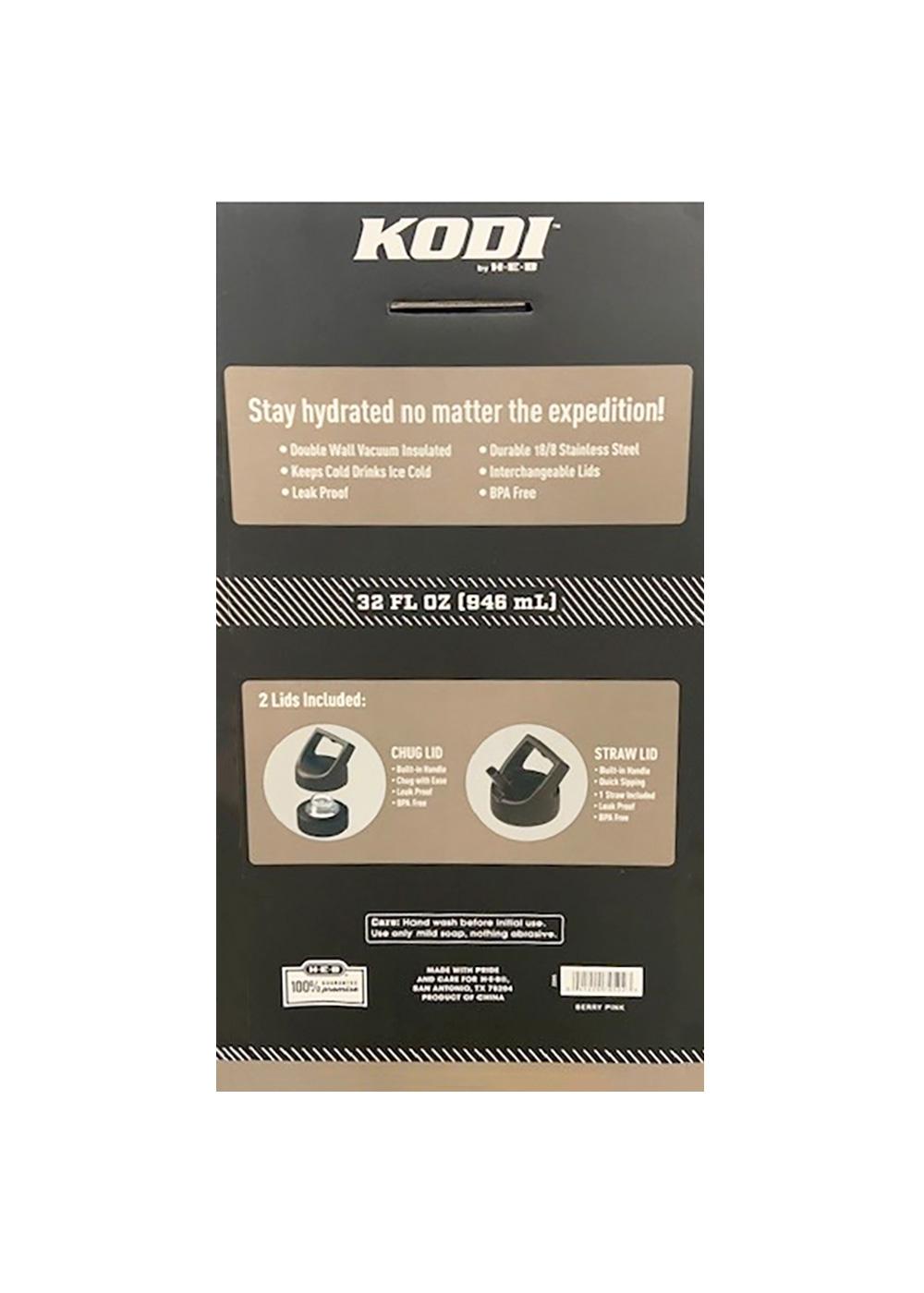 KODI by H-E-B Stainless Steel Water Bottle - Matte Aqua; image 2 of 2