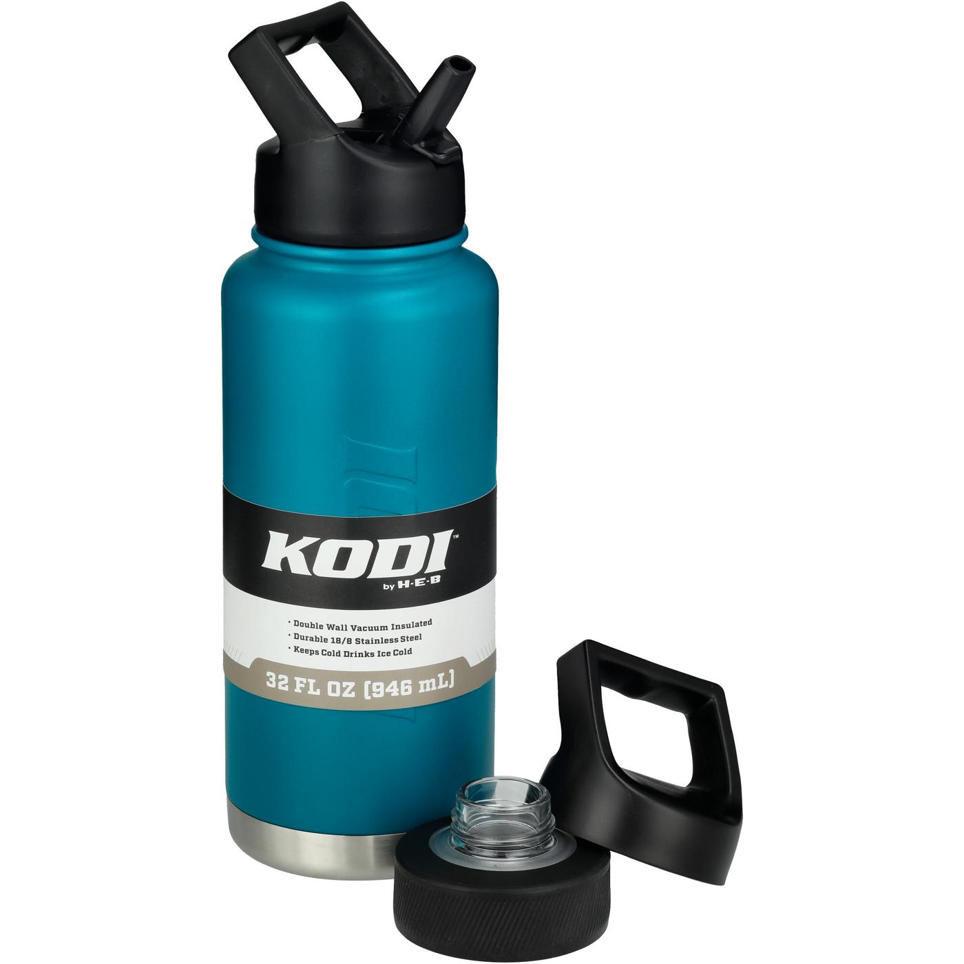KODI by H-E-B Stainless Steel Water Bottle - Deep Turquoise - Shop Travel &  To-Go at H-E-B