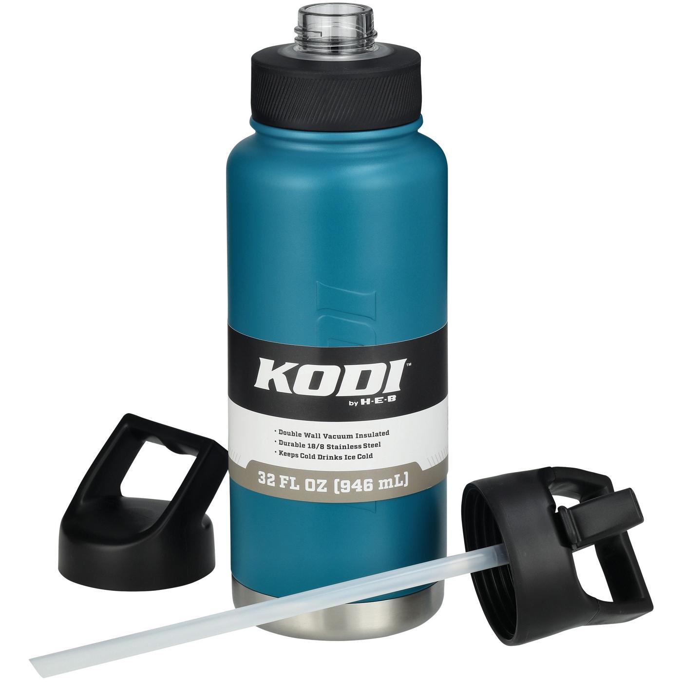 KODI by H-E-B Stainless Steel Water Bottle - Deep Turquoise; image 2 of 2