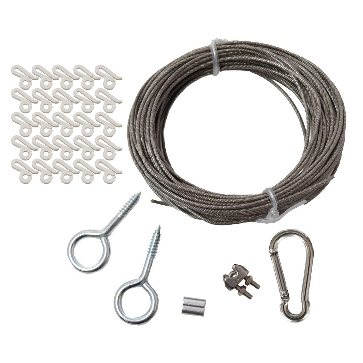 Simple Living Solutions ProDec Patio Lights Cable Wire Kit - Shop Nails &  Metal Fasteners at H-E-B