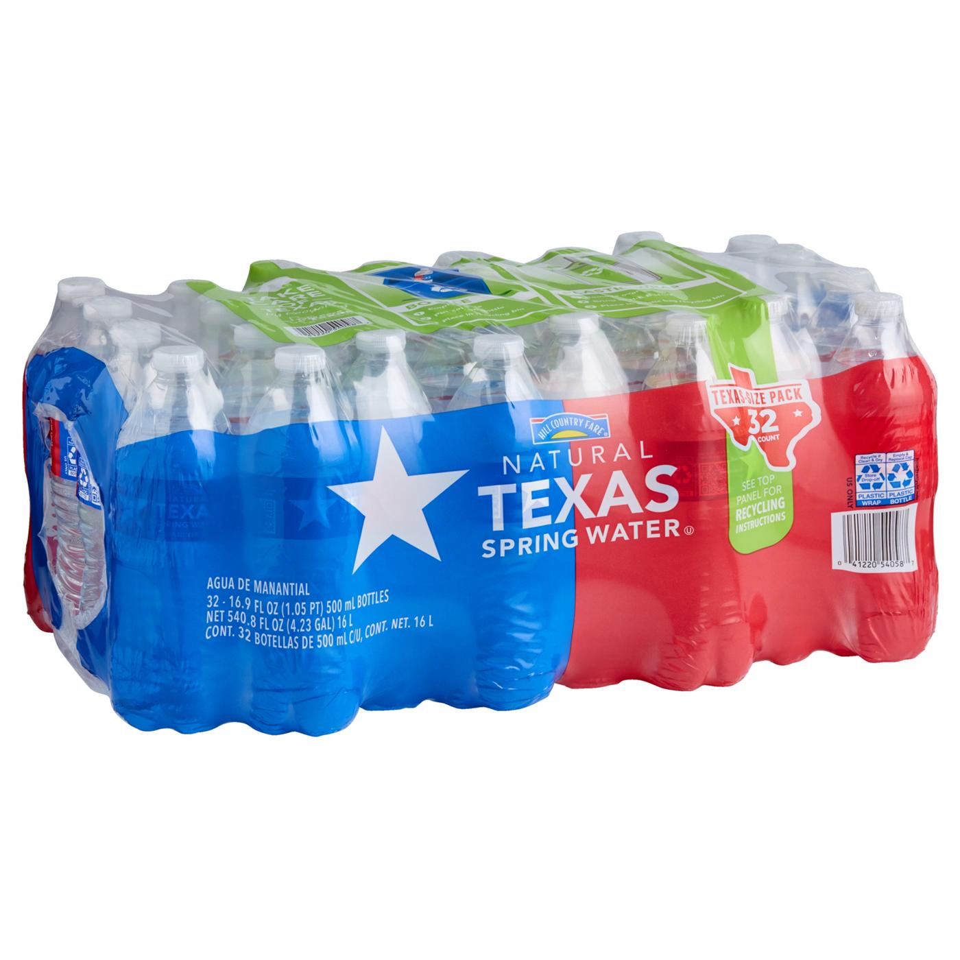 Hill Country Fare Natural Texas Spring Water 32 pk Bottles; image 4 of 4