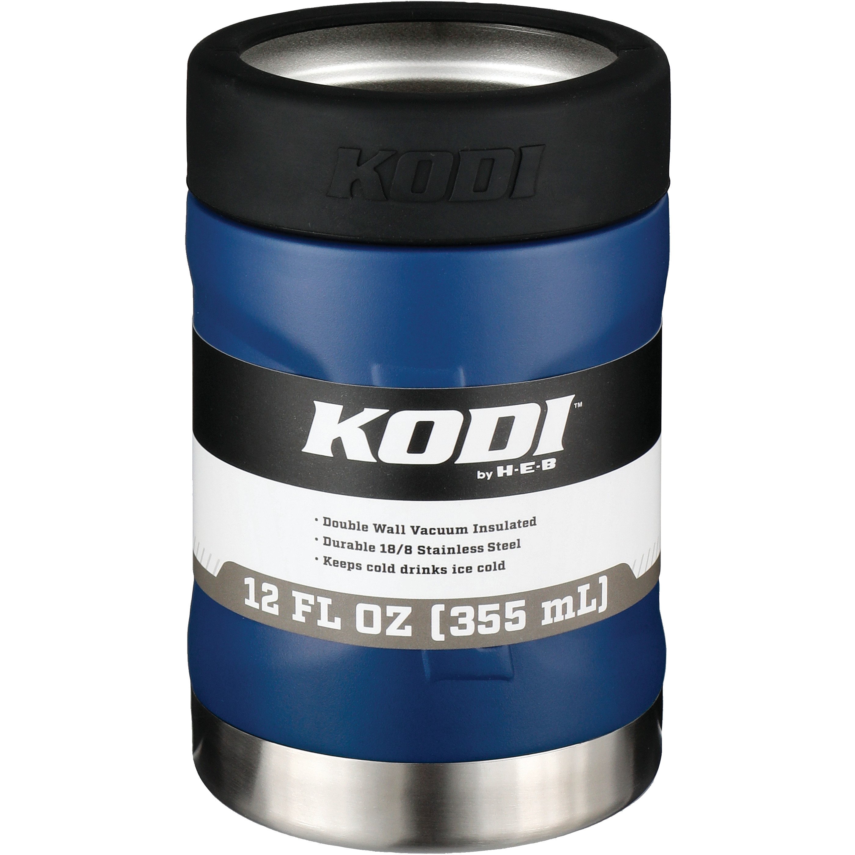 KODI By H-E-B Stainless Steel Regular Can Insulator - Navy Matte - Shop ...