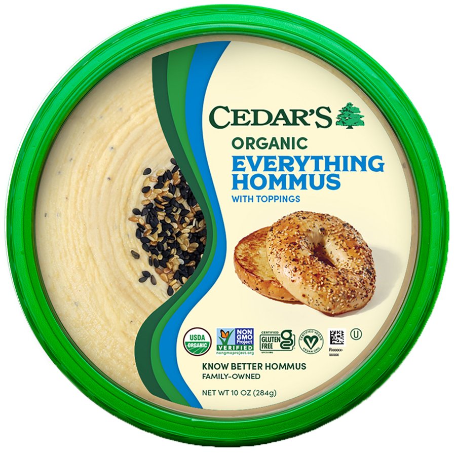 Cedar's Organic Topped Everything Hommus, 10 oz | Central Market ...
