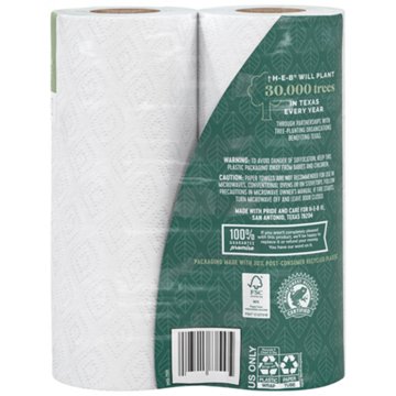 Field & Future by H-E-B Strong & Absorbent Paper Towels, 2 Double Rolls