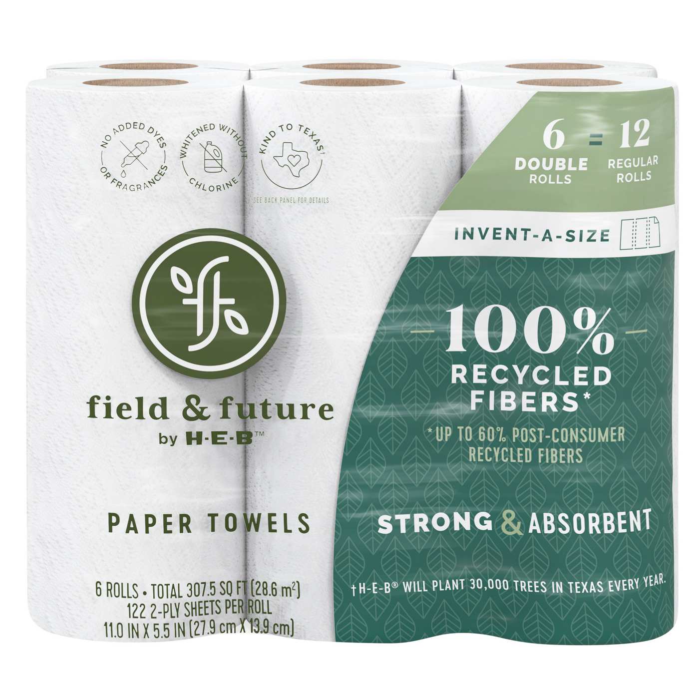 Field & Future by H-E-B Strong & Absorbent Paper Towels; image 1 of 5