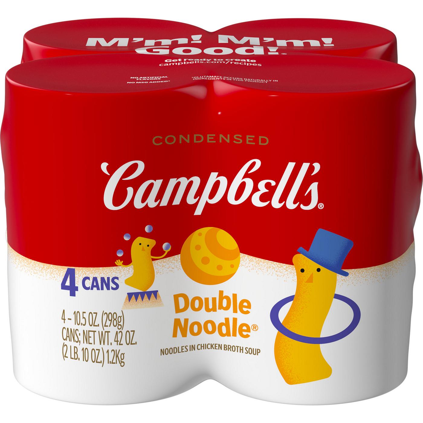 Campbell's Double Noodle Chicken Broth Soup Shop Soups & chili at HEB