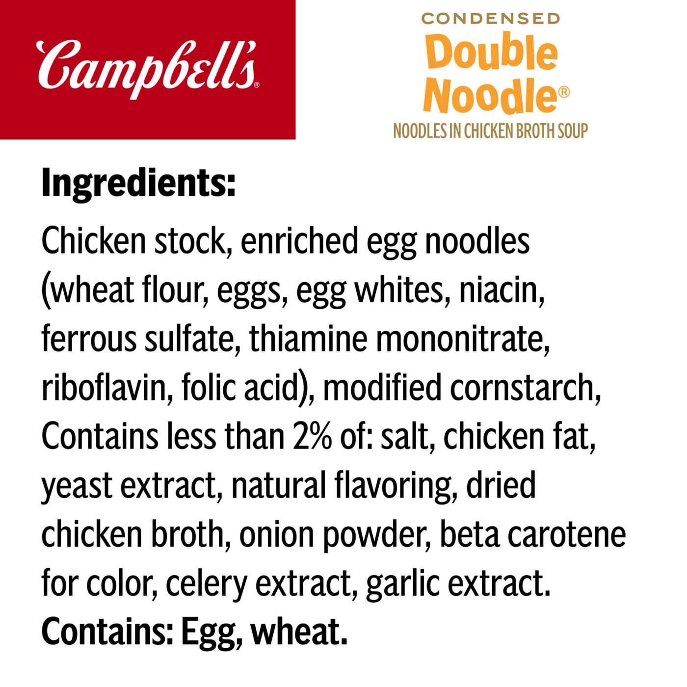 Campbell's Double Noodle Chicken Broth Soup Shop Soups & chili at HEB