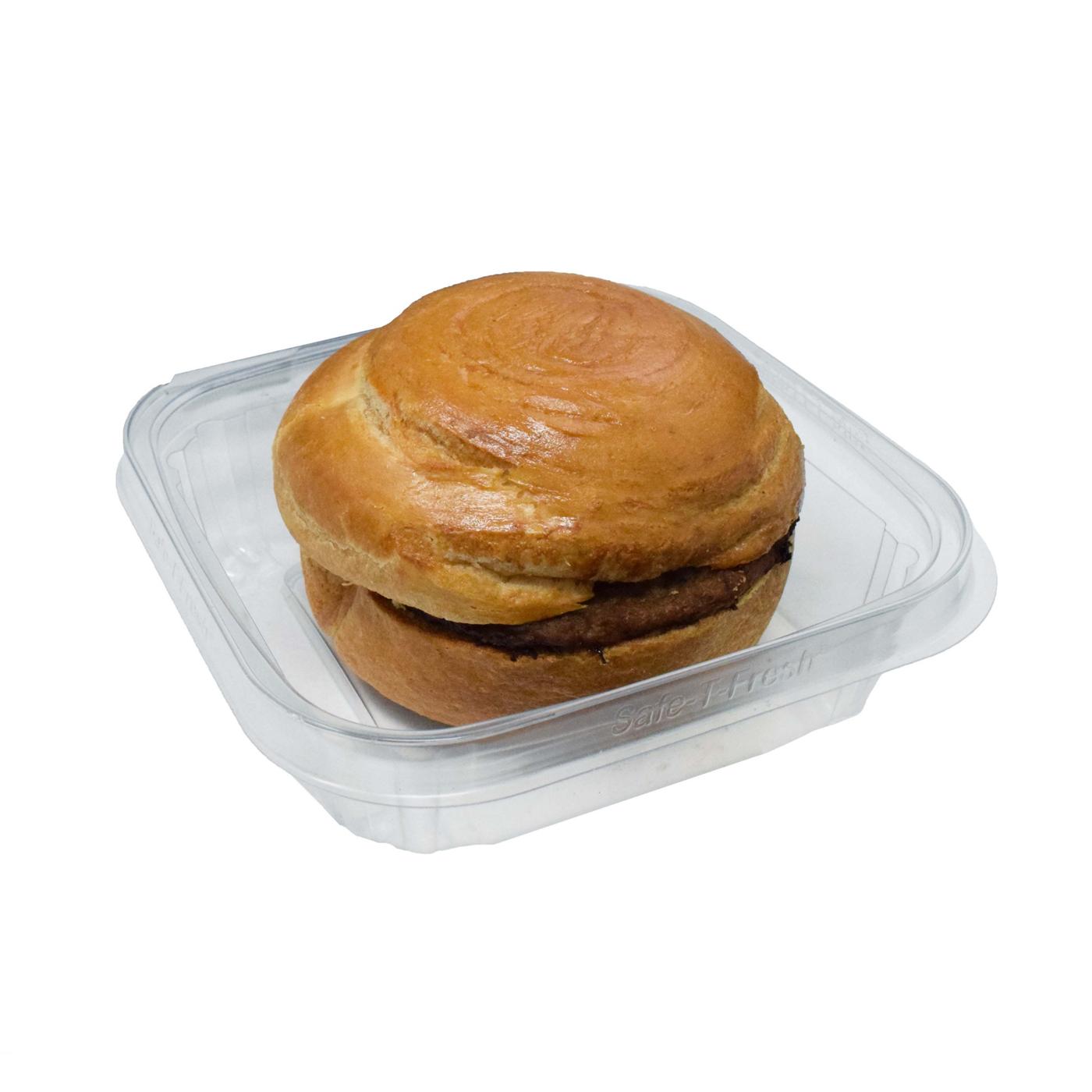 H-E-B Bakery Croissant Breakfast Sandwich - Sausage; image 1 of 3