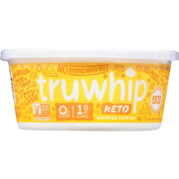 Truwhip Zero Sugar Whipped Topping - Keto, 9 oz