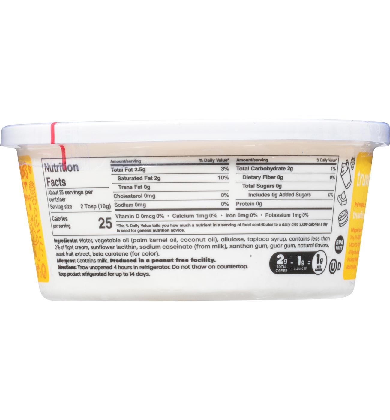 Truwhip Zero Sugar Whipped Topping - Keto; image 2 of 3