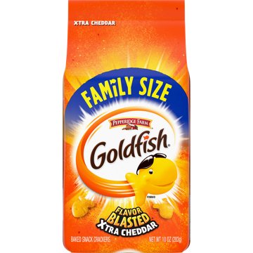 Goldfish Flavor Blasted Xtra Cheddar Crackers - Family Size, 10 oz